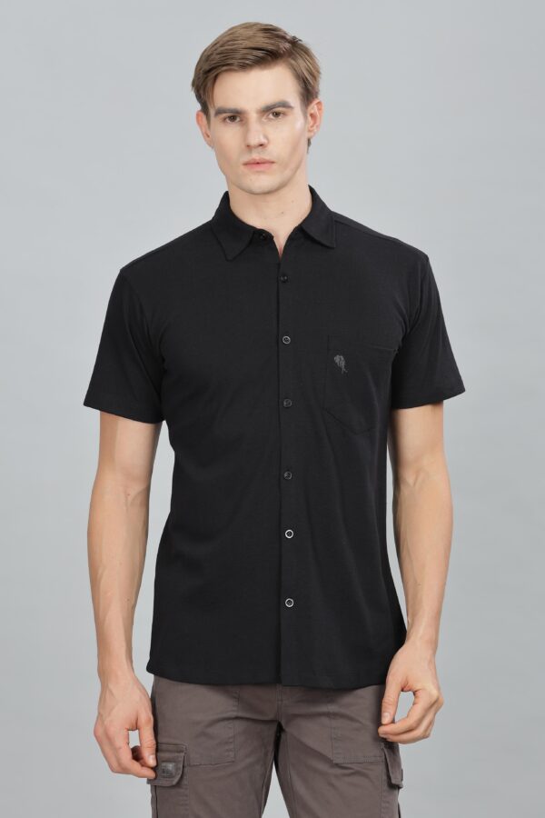 PR3 SHIRTS 002 – BLACK || Half Sleeve Shirt