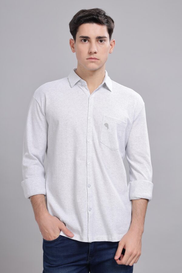 PR3 SHIRTS 003 – Silver Grey || Full Sleeve Shirt