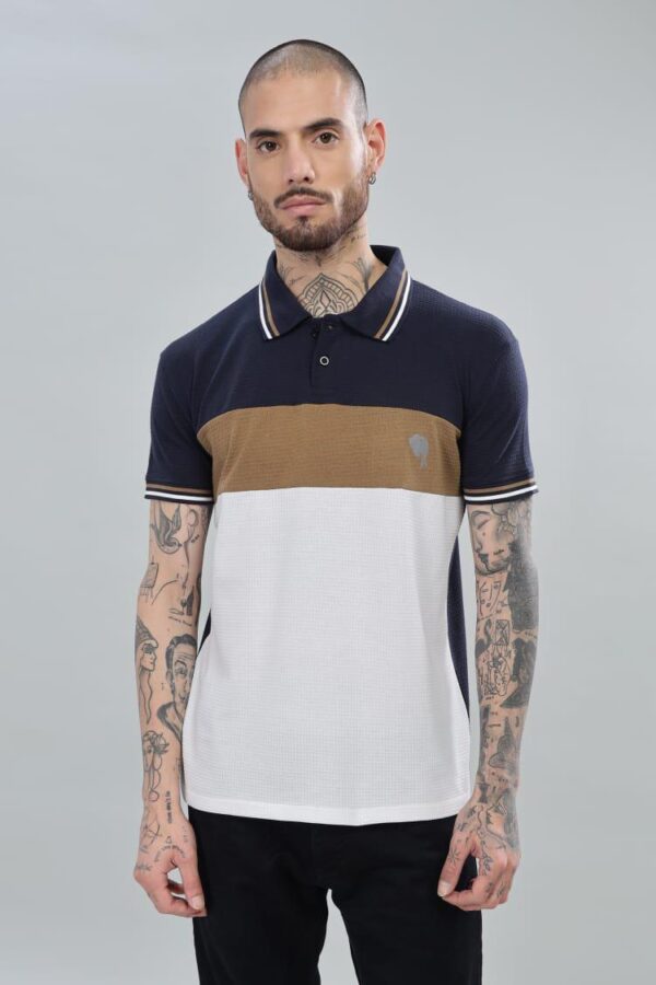 PR38 || Navy Trio|| 100% Cotton T-Shirt