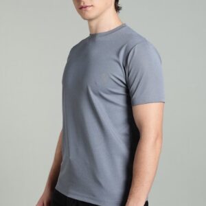 RHSO2||Grey|| Round Neck Half Sleeve - CS