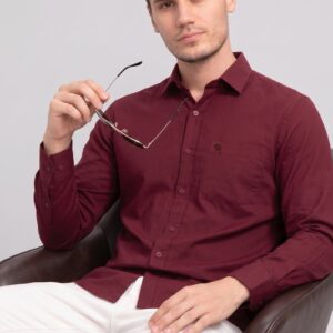 LS 005||MAROON|| Full Sleeve Shirt